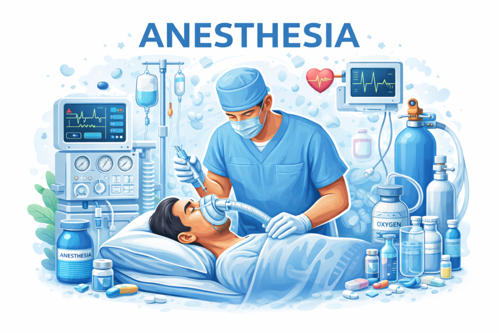 administering anesthesia in the operating room (1)