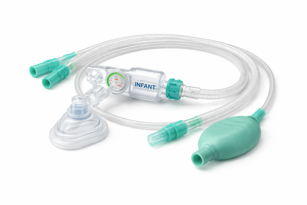 infant resuscitator t piece circuit in detail